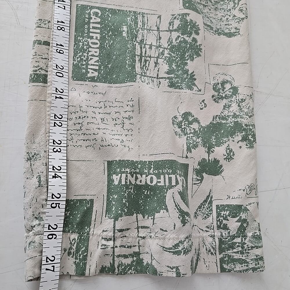 Urban Outfitters Carmen Postcard Print Pull On Pants Small Lounge Casual Leisure - Picture 7 of 8